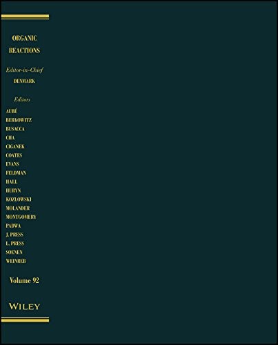 Cover for Organic Reactions, Volume 92