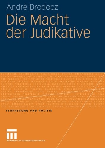Cover for Die Macht der Judikative (Verfassung und Politik) (German Edition)