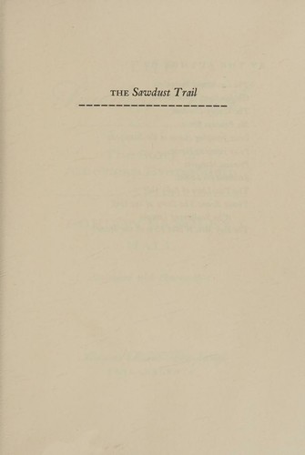 Cover for The Sawdust Trail