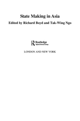Cover for State making in Asia