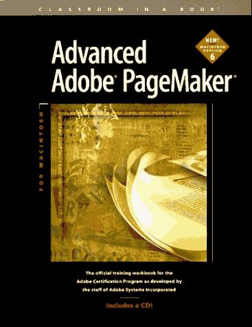 Cover for Advanced Adobe PageMaker for Macintosh