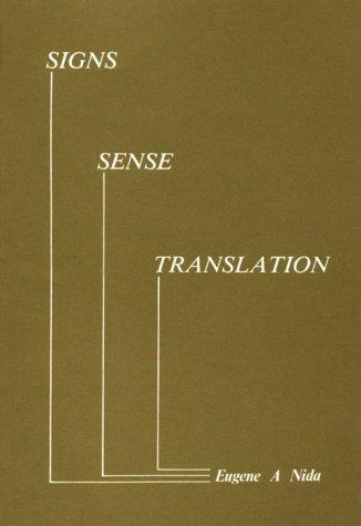 Cover for Signs, sense, translation