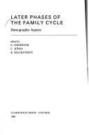 Cover for Later phases of the family cycle