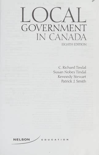 Cover for Local Government in Canada