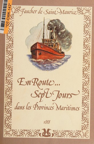 Cover for En route ; Sept jours dans les provinces maritimes