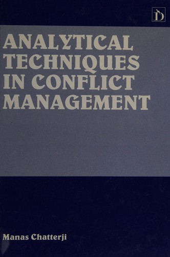 Cover for Analytical techniques in conflict management