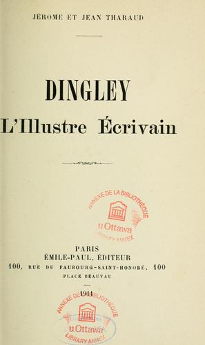 Cover for Dingley, l'illustre écrivain