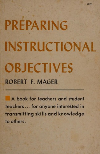 Cover for Preparing instructional objectives