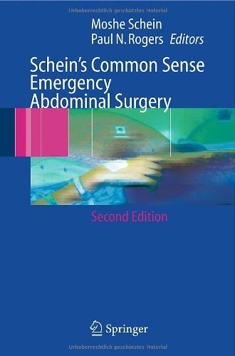 Cover for Schein's Common Sense Emergency Abdominal Surgery