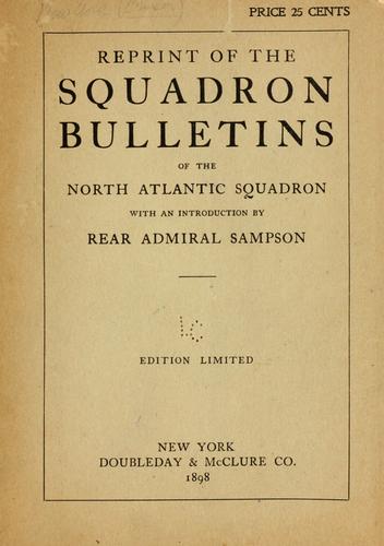 Cover for Reprint of the Squadron bulletins of the North Atlantic Squadron