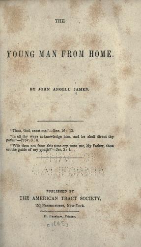 Cover for The young man from home.