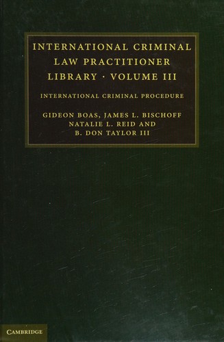 Cover for International criminal procedure