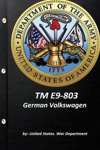 Cover for TM E9-803 German Volkswagen by United States. War Department