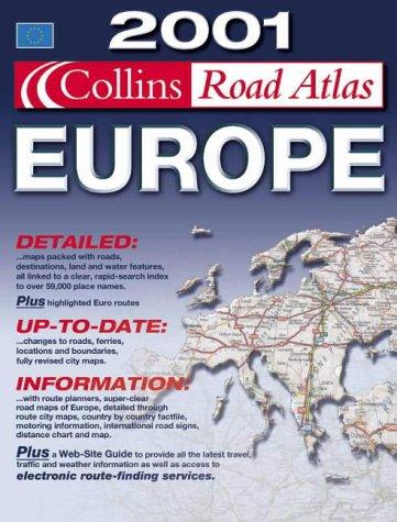 Cover for Collins Road Atlas, Europe, 2001