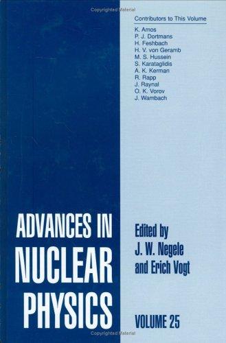 Cover for Advances in Nuclear Physics - Volume 25 (Advances in the Physics of Particles and Nuclei)