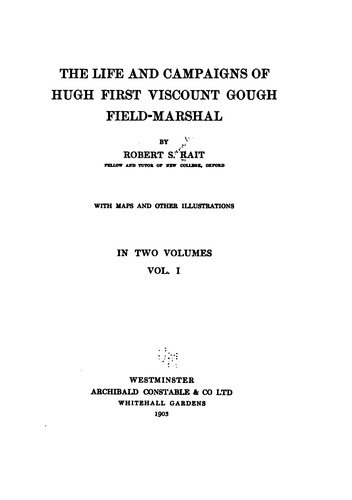 Cover for The life and compaigns of Hugh, first viscount Gough, field-marshal