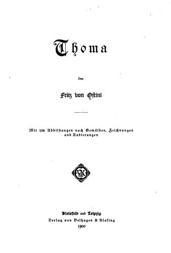 Cover for Thoma