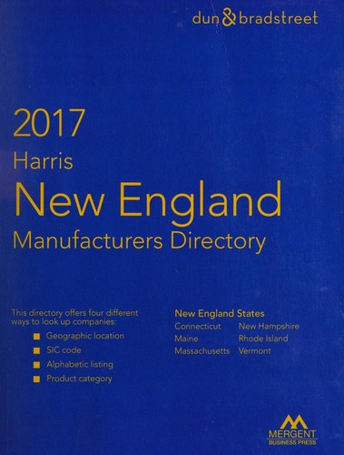 Cover for Harris new england manufacturers directory 2017