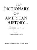 Cover for Dictionary of American history