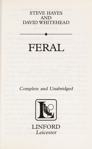 Cover for Feral