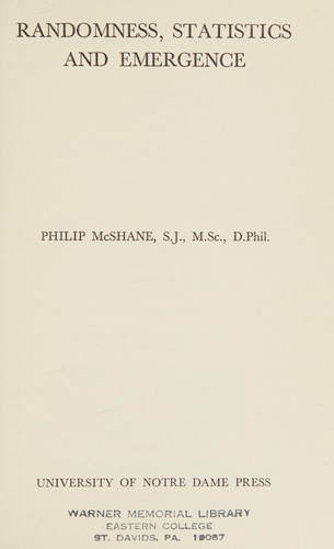 Cover for Randomness Statistics and Emergence