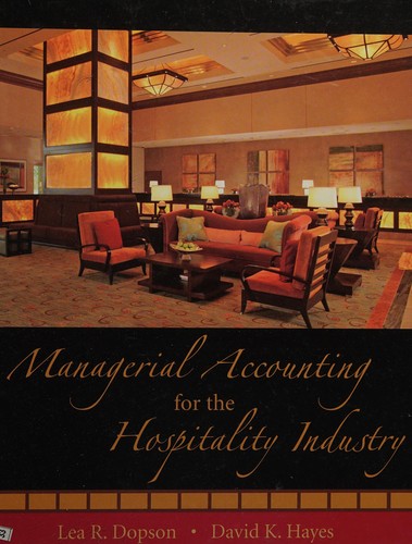 Cover for Managerial accounting for the hospitality industry