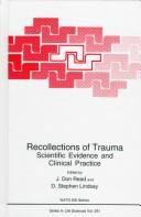 Cover for Recollections of trauma