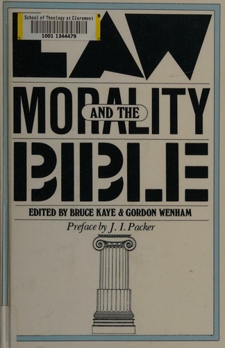 Cover for Law, morality, and the Bible
