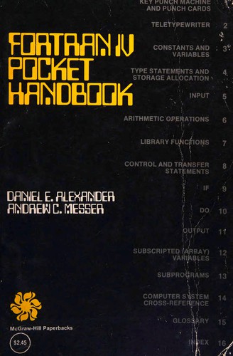 Cover for Fortran IV pocket handbook