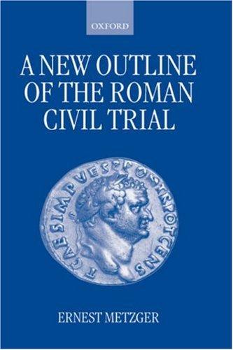 Cover for A new outline of the Roman civil trial