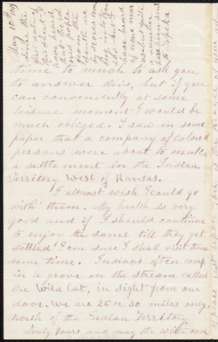 Cover for [Letter to] Dear Friend Wm Lloyd Garrison