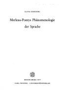 Cover for Merleau-Pontys Phänomenologie der Sprache