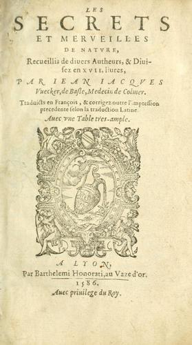 Cover for Les secrets et merueilles de nature