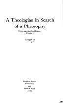 Cover for A theologian in search of a philosophy