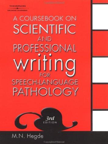 Cover for A Coursebook on Scientific and Professional Writing for Speech-Language Pathology