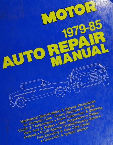 Cover for Motor Auto Repair Manual Domesti