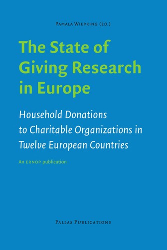 Cover for The state of giving research in Europe