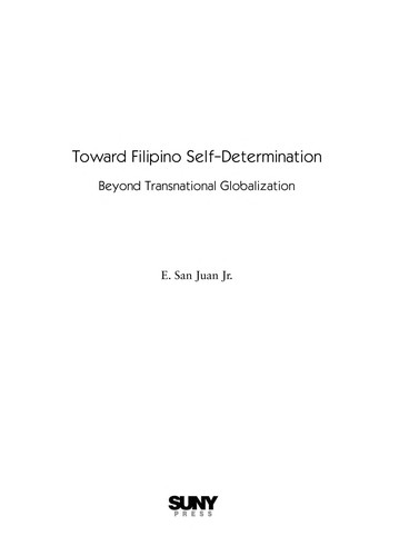 Cover for Toward Filipino self-determination