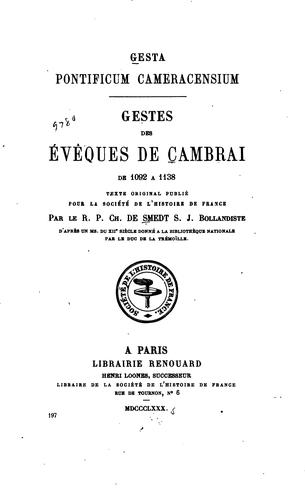 Cover for Société de l'histoire de France