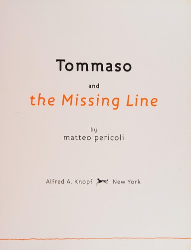 Cover for Tommaso and the missing line