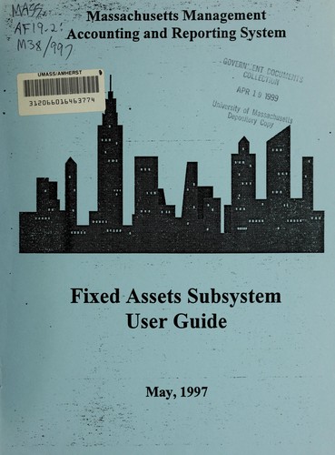 Cover for Fixed assets subsystem user guide