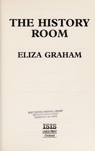 Cover for The history room