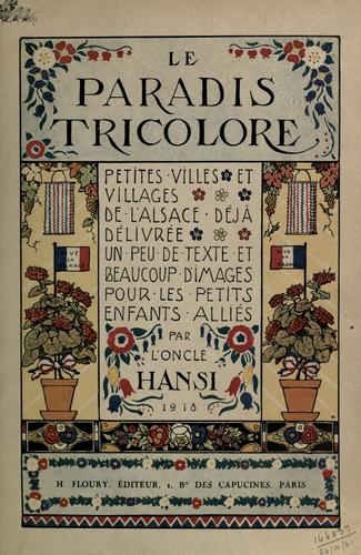 Cover for Le paradis tricolore