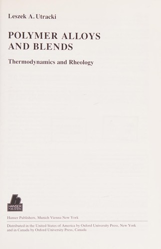 Cover for Polymer alloys and blends