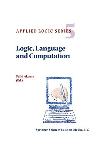 Cover for Logic, Language and Computation