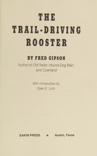 Cover for The Trail-Driving Rooster