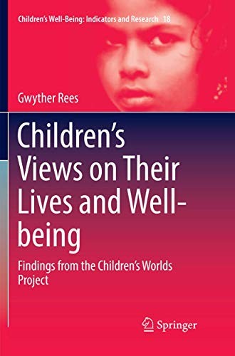 Cover for Children’s Views on Their Lives and Well-being