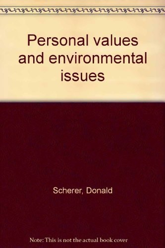 Cover for Personal values and environmental issues