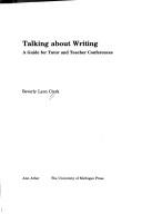 Cover for Talking about writing