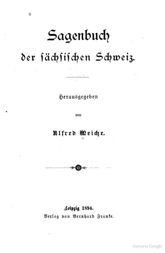 Cover for Sagenbuch der sächsischen Schweiz